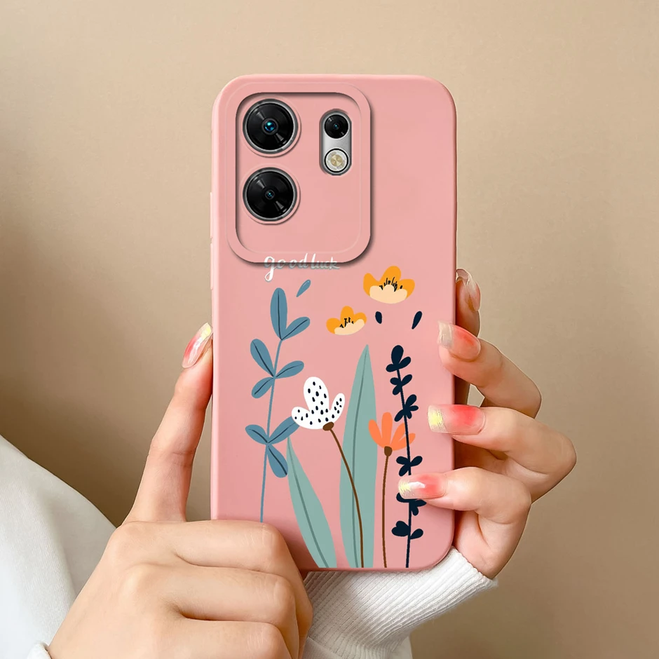 Liquid Silicone Soft Phone Cover - Funny Sweet Girl Cat Design, Ultrathin Protective Case