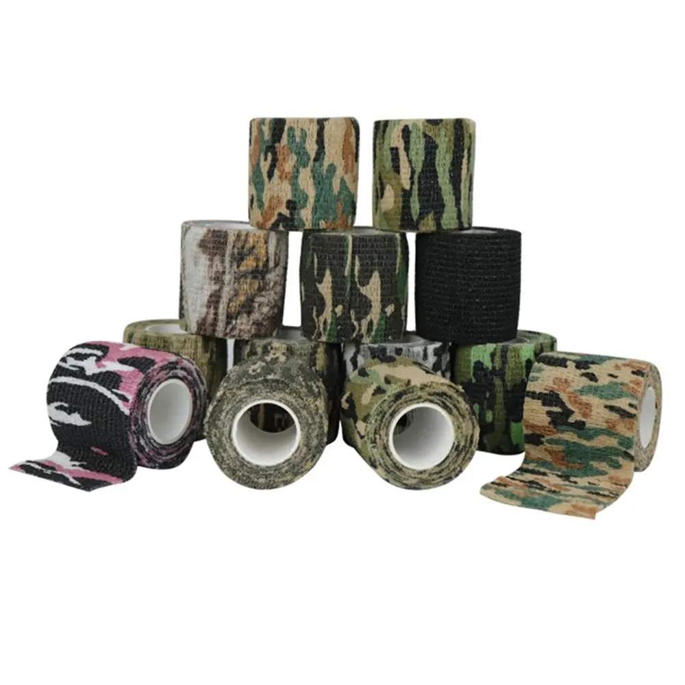 Camouflage Tape Camouflage Tape Wrap Military Army Hunting Self-Adhesive Protective Bandage For Outdoor Camping 5CM X 4.5M
