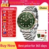 PAGANI DESIGN Rose Gold Green Dial Diving Automatic Watch For Men AR Sapphire crystal 200M Waterproof Mechanical Wrist watch Men