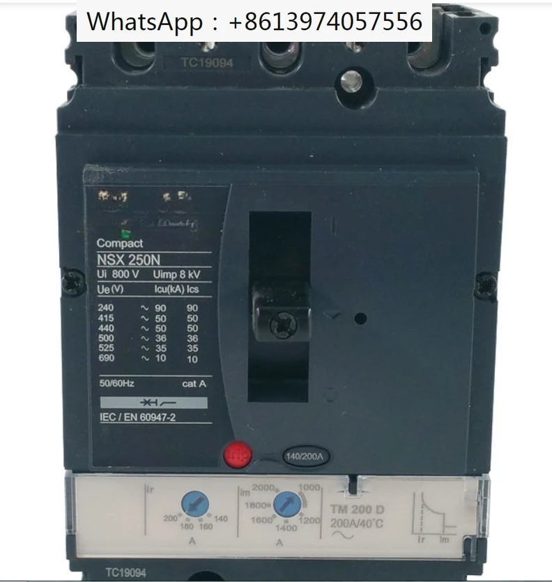 

Compact NSX 3P NSX250N TM200D LV431831 circuit breaker