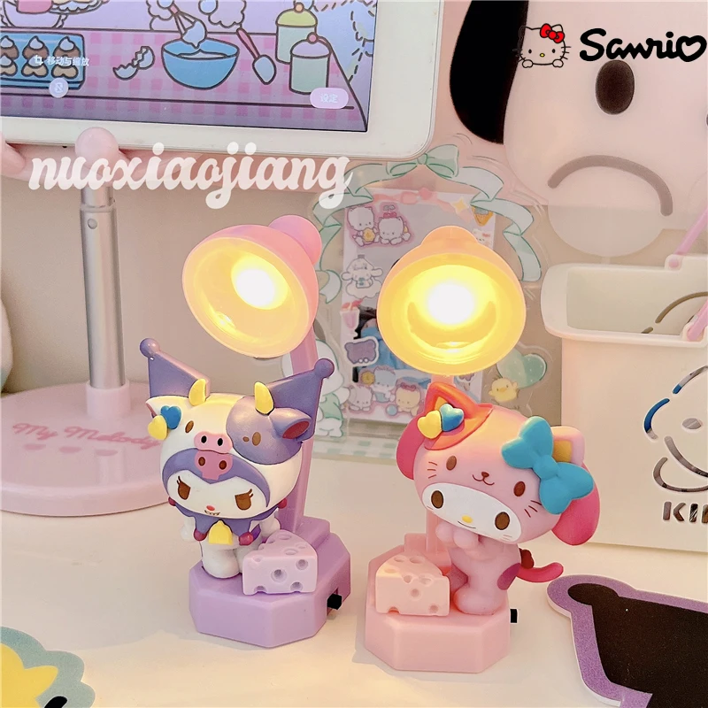 

Sanrio мультфильм Kuromi Melody почтовый симпатичный креативный мини настольный светильник настольное украшение атмосфера маленький ночник подарок на день рождения