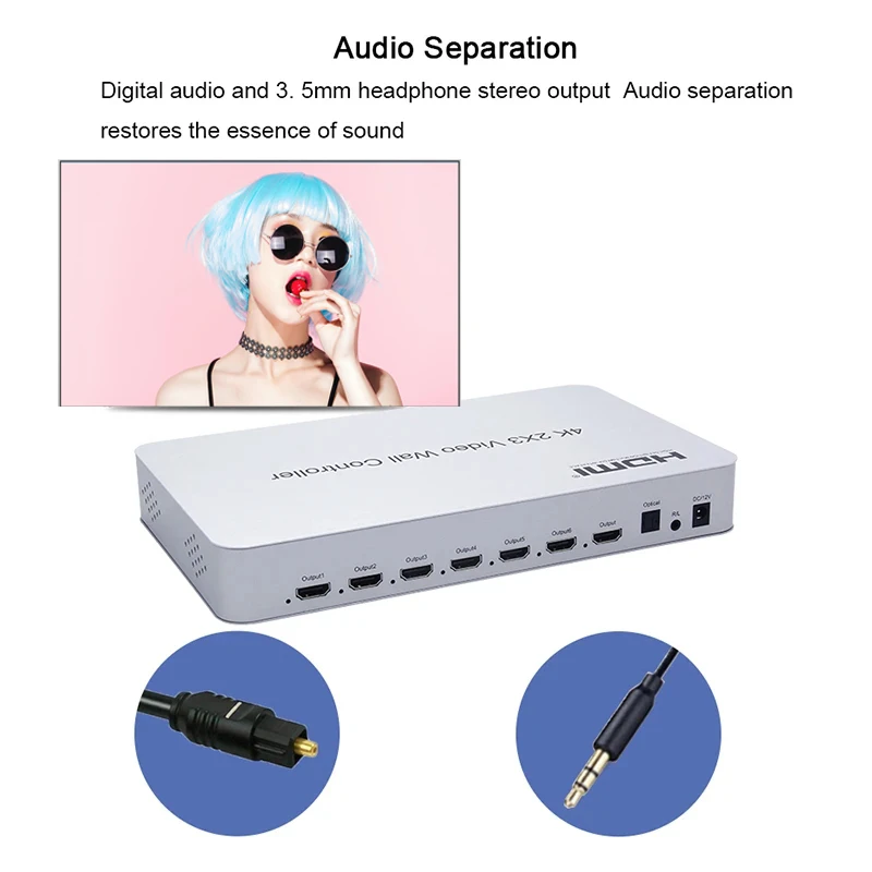   Ʈѷ 4k 2x3 HDMI TV   6 ÷ Ƽ ũ ƼĪ μ PS2 TV ǻ  ó  ̼