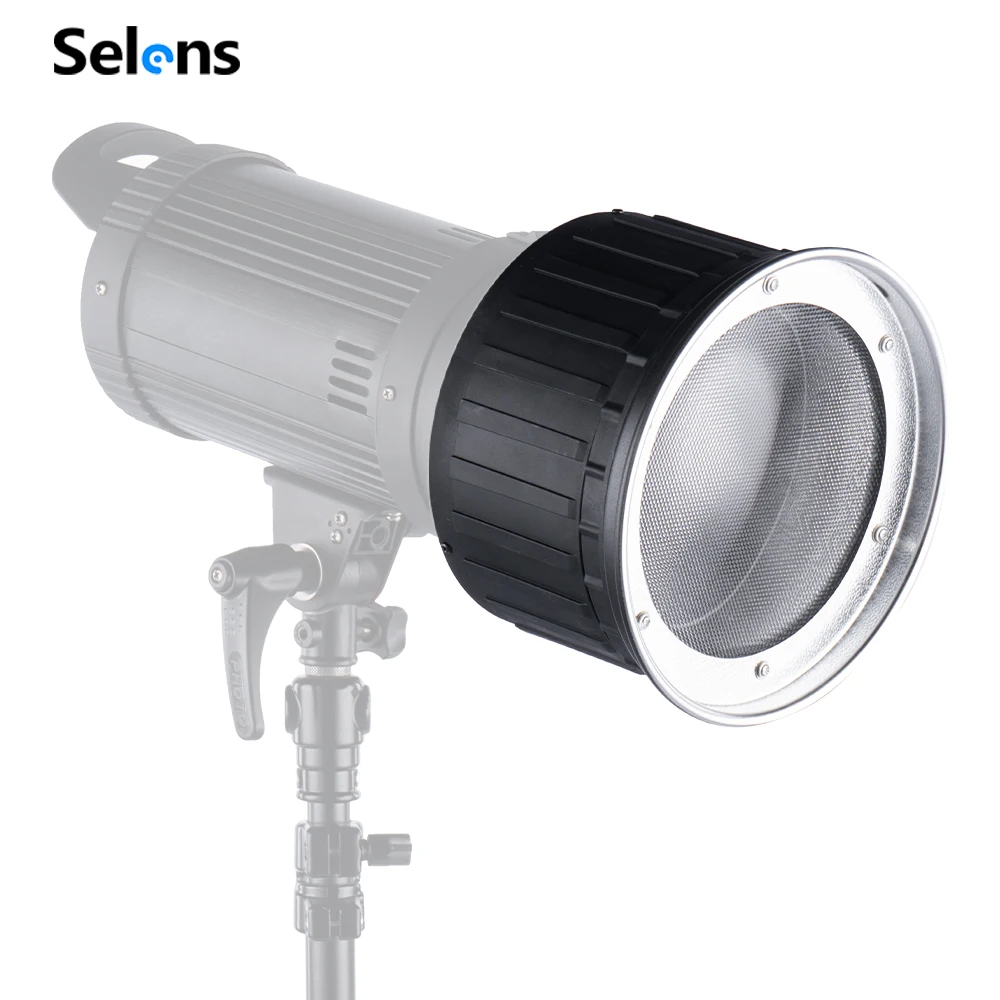 Selens Bowens Mount Condensatore Light Photography Video Spotlight Fill Light Zoom Stabilizzato Photo Studio Photography Accessories