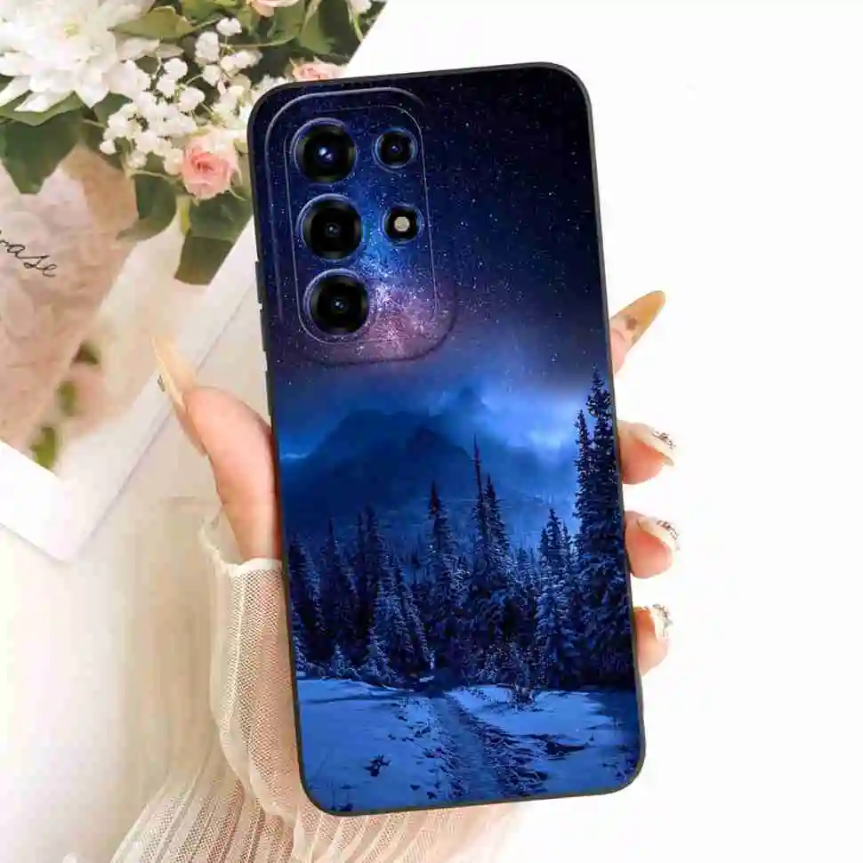Floral Silicone Soft Shockproof Back Cover Case