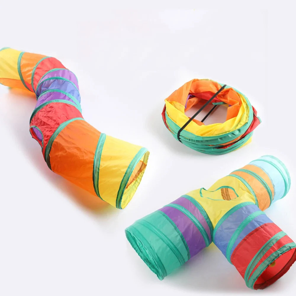 

Cat Tunnel Kitten Foldable Rolling Dragon Channel Toys Cat Colorful Cave Runway Interactive Home Indoor Play Props Pet Supplies