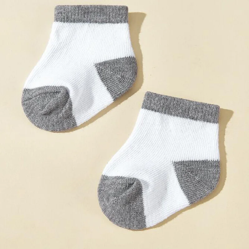 5Pair New Colored Boys and Girls Baby Socks 4