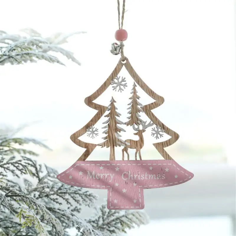 

Home Decoration Charming Festival Unique Craftsmanship Eye-catching Cute Holiday Accent Santa Theme Decoration Pentagram Pendant