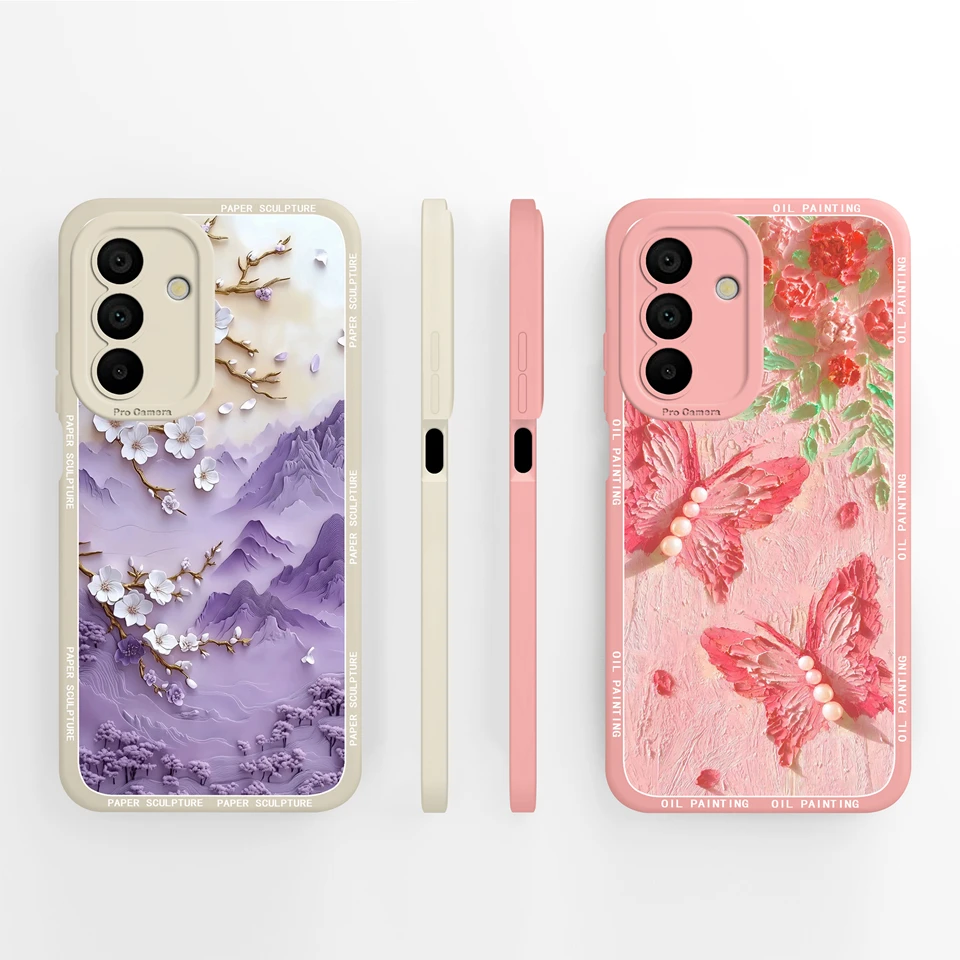 Minimalist Moon Butterfly Flower Aesthetic Back Cover