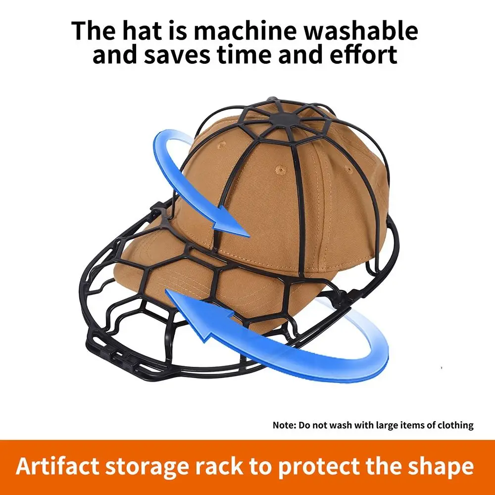 Baseball Cap Washing Cage Anti-deformation Cap Protector Rack for Dishwasher Washing Machine Hat Washer Frame