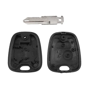 Cover chiave telecomando per Peugeot 206 106 306 406 a 2 pulsanti per custodia chiave lama NE73 - KEYYOU custodia a 2 pulsanti per telecomando con chiave per auto vuota per Peugeot 206