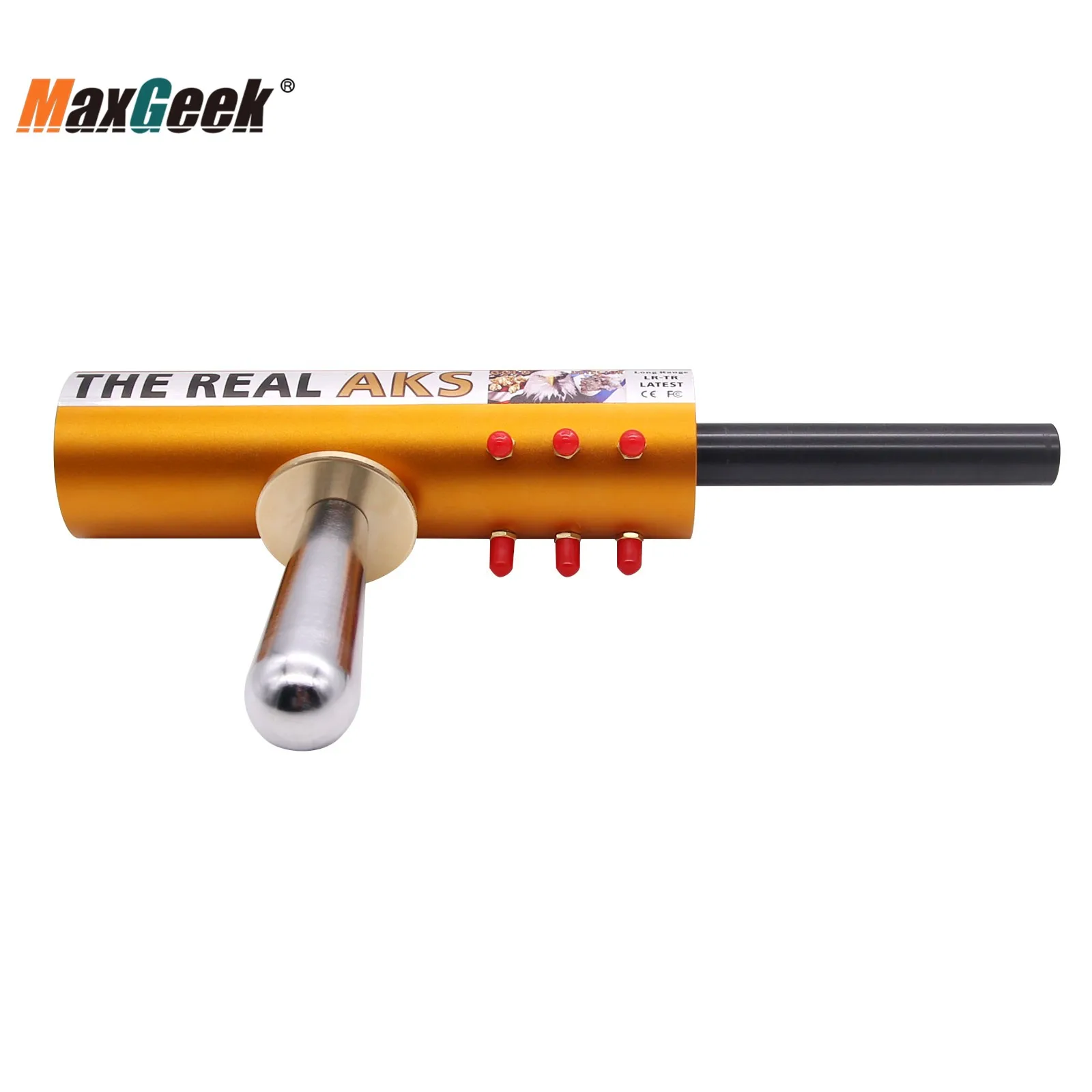 Maxgeek Die Echt AKS Long Range Professionelle Metall Detektor 6 Antennen Unterirdischen Gold Detektor Suche Bereich 1200M Tiefe 14M