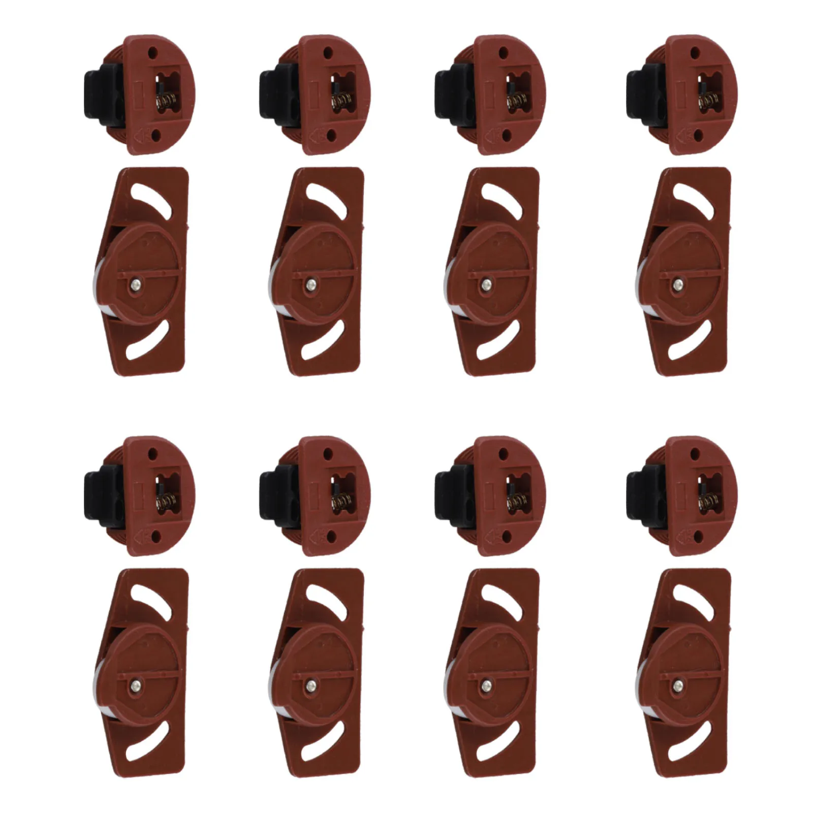 4/8 Pairs Wardrobe Roller Sliding Door Gear Circuit Board Indoor Panel Kit Furniture Sliding Door Roller Set Cabinet ABS Wheel