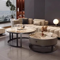 Table d'appoint de Style élégant et esthétique de luxe, Design peu encombrant, Tables basses créatives, meubles de salon 5