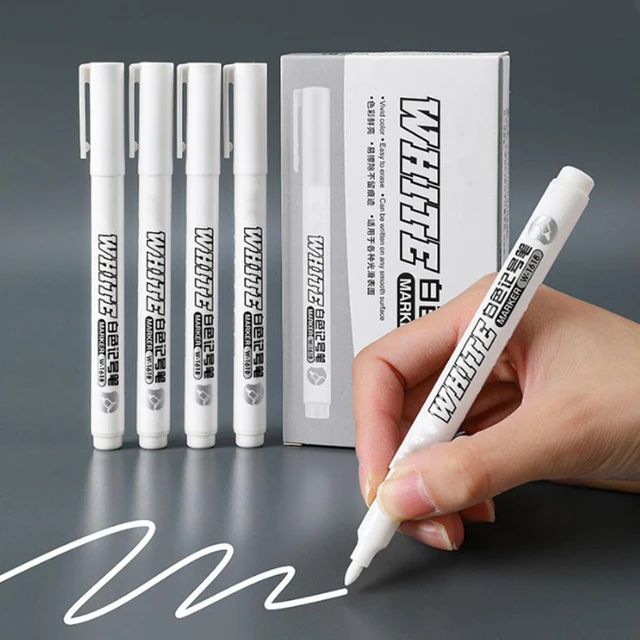 White Permanent Marker,Quick Drying Waterproof Marker Pen,Paint Pen for  Mugs DIY Craft Projects Bike Car Tyre Tire Glass - AliExpress