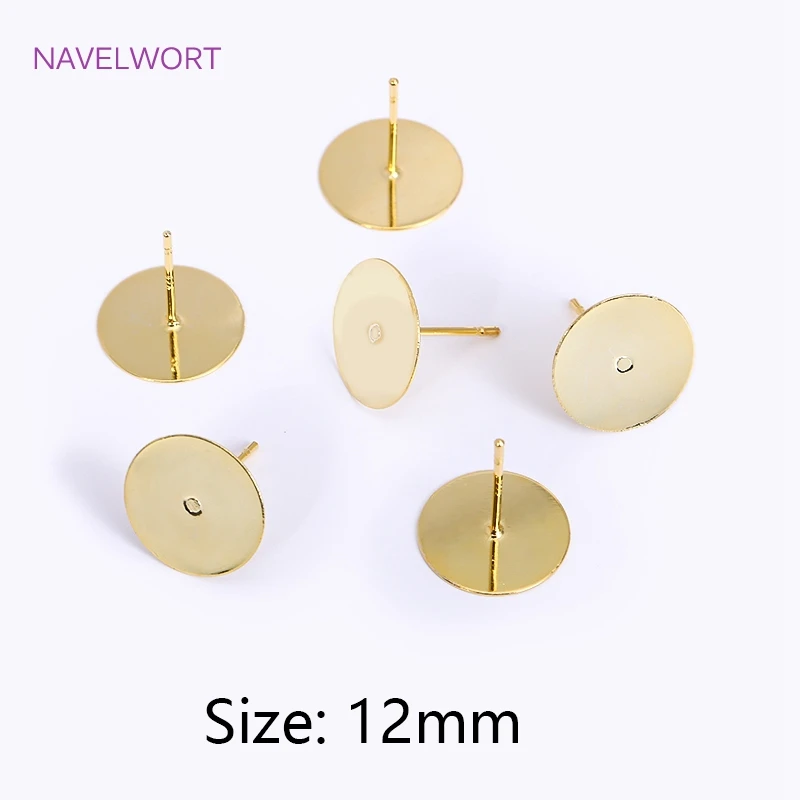 18K gold plated-12mm