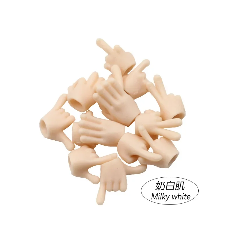 7pair/Lot OB11 5Colors Funny Doll Replacement Hands Gestures for 1/12 Bjd Obitsu11 ,DOD,GSC, BJD Dolls MJD Body Accessories Toys