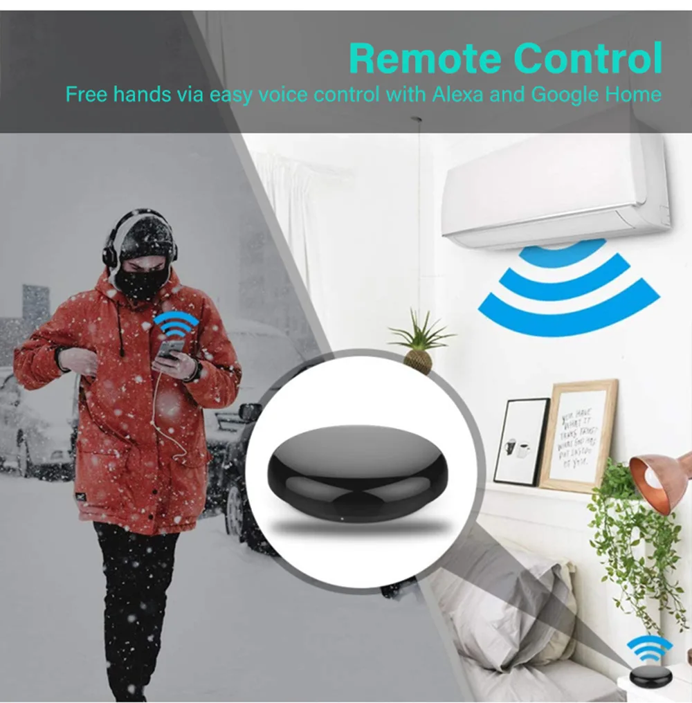 Tuya Smart IR WiFi Remote Control Universal Smart Life Gadgets Control For TV DVD AUD Support Alexa Google Home Yandex Alice