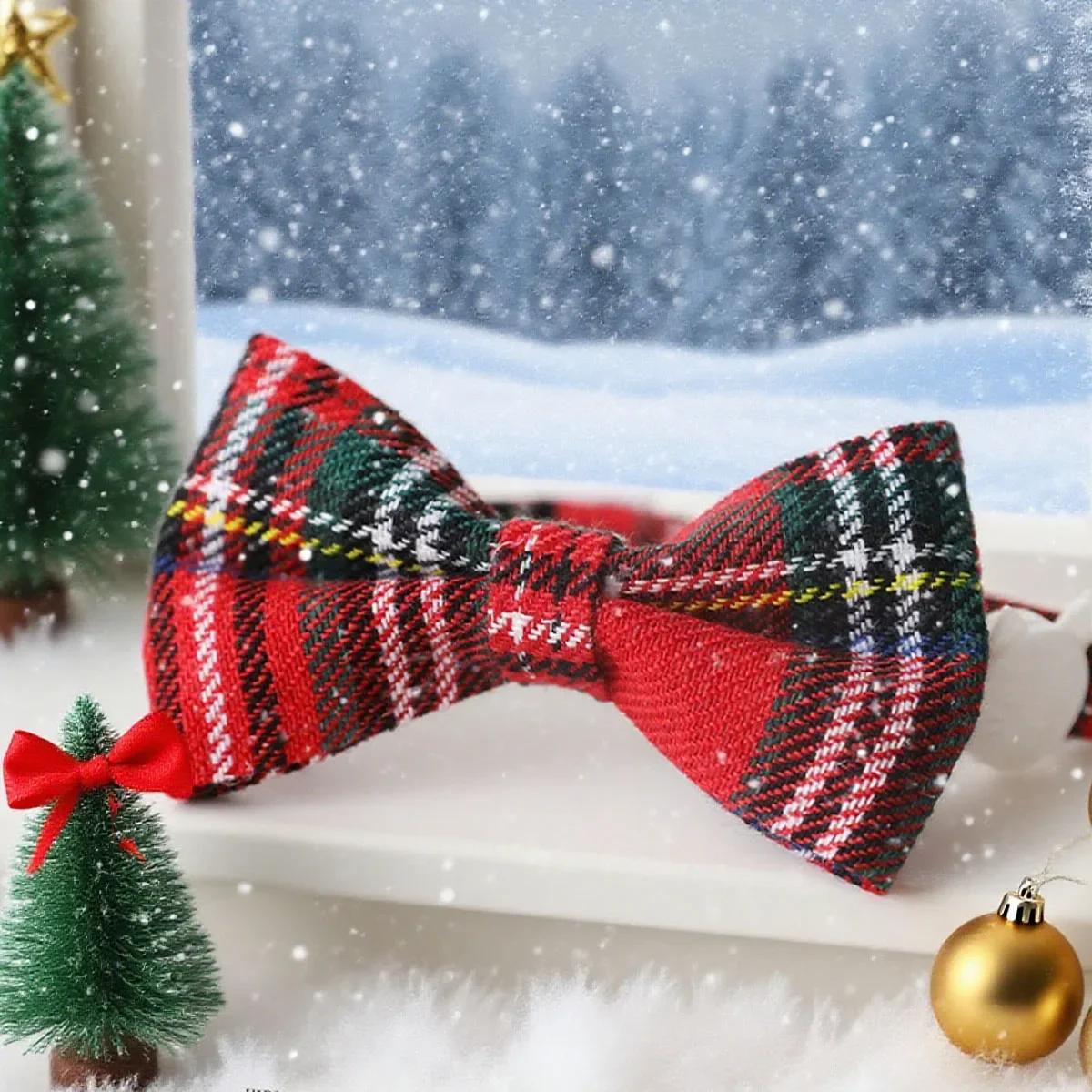 1pc-Cute Cat Collar Small Puppy Dog Kitten Collars Bowknot Necklace with Bell
