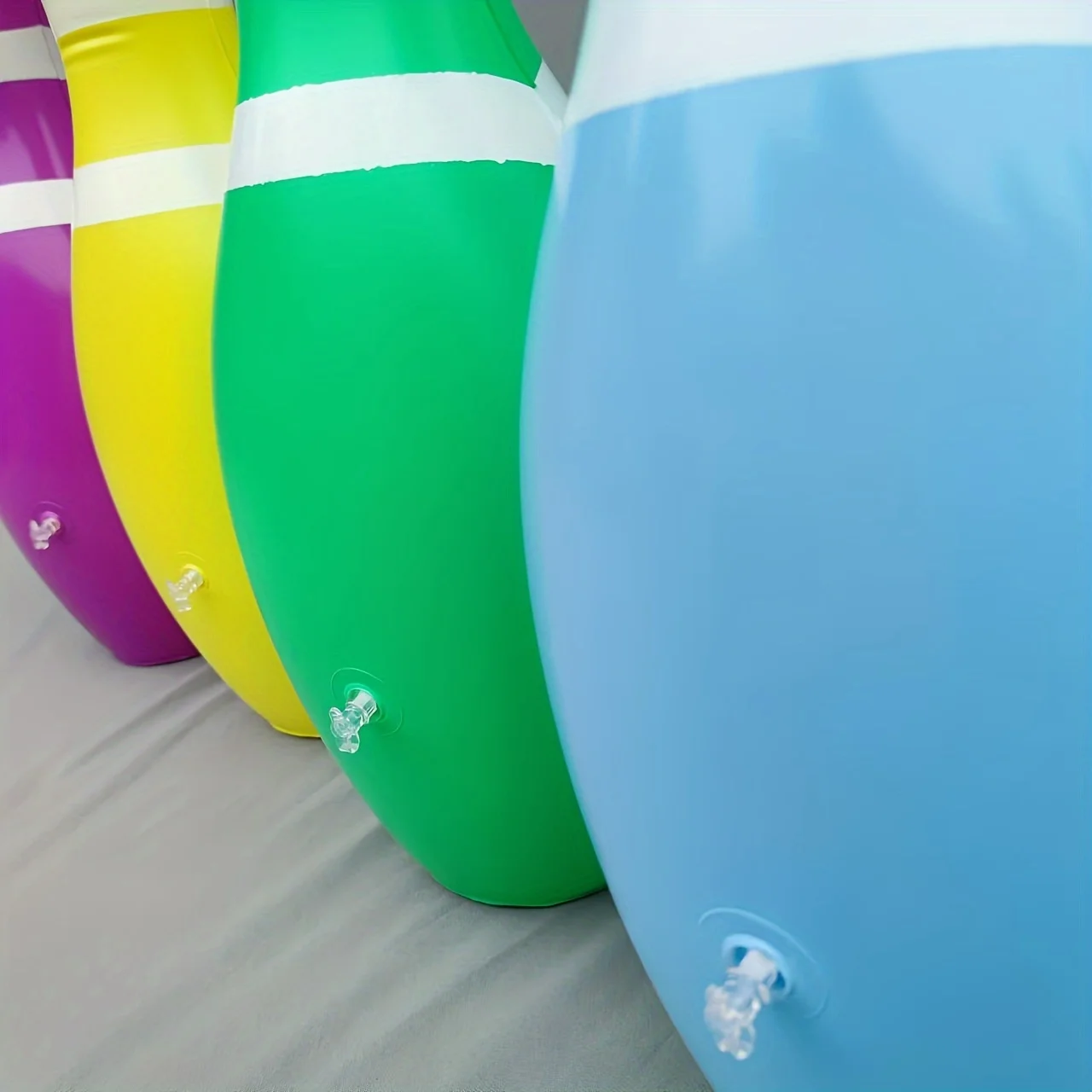 야외 풍선 볼링 세트 PVC 부모-자녀 재미있는 게임 스포츠 장난감 해변 모래 놀이 장난감 어린이 야외 활동 장난감 세트