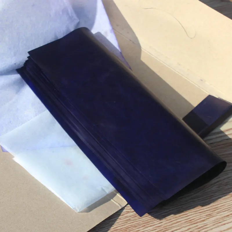 50pcs 48K Carbon Paper Blue Double-sided Thin Carbon Paper Accounting Finance Transfer Office Stationery transfer carbon paper