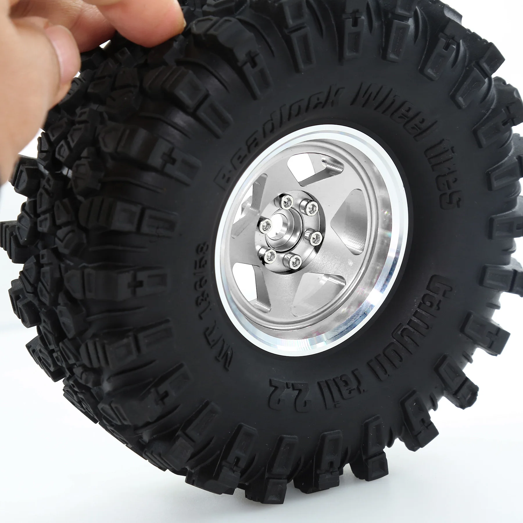 Pneus RC 2.2 Mud Slingers 136mm pour SCX10 TRX4 - Lot de 4