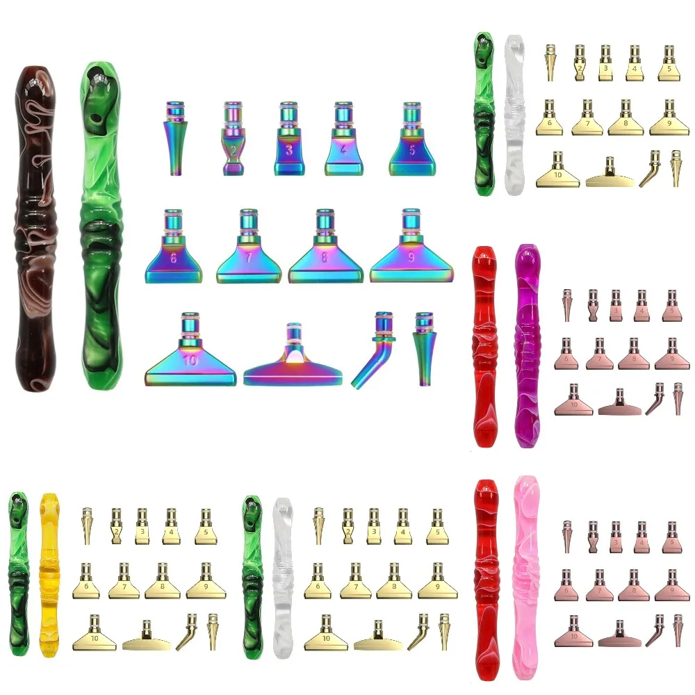 

15PCS 5D Diamond Painting Pens Kit Metal Stainless Steel Tip Accessories Art Resin Pens Tools Multiplacers Nail Art DIY Craft
