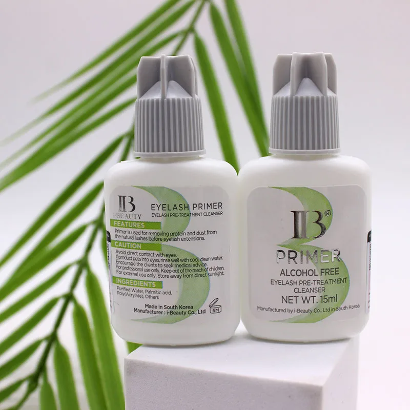 IBeauty Eyelash Primer eyelash primer eyelash makeup tool Coconut Banana Rose Alcohol Free 15ml For False Eyelashes Extension Clear Glue Adhesive Korea Tools