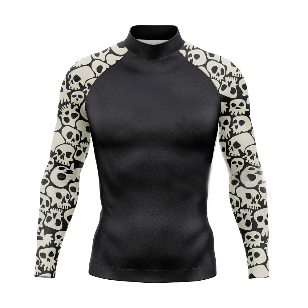 Men's Surfing Shirt Spray Camo Lycra Rashguard Surf Sportswear Beach UV Swimwear UPF50+ Clothes sports shirt,printed t shirt