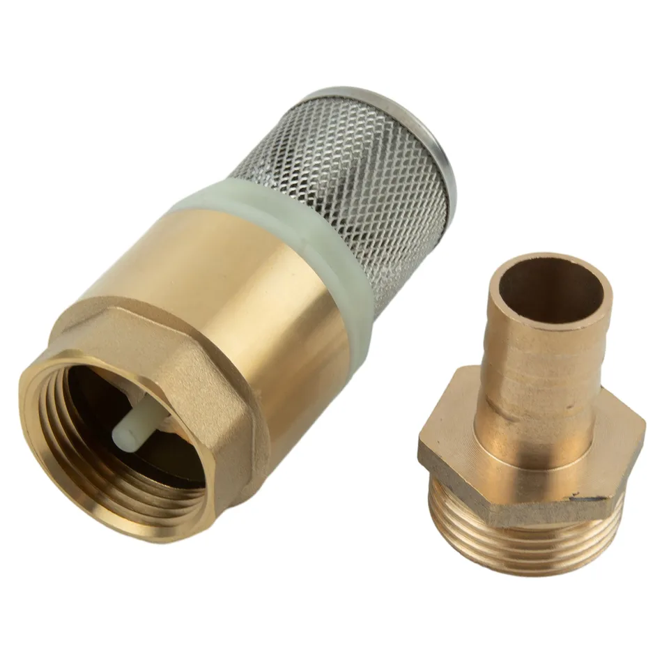 Valvola Di Non Ritorno Con Filtro A Rete In Acciaio Inox Per Tubo Acqua 1 Pollice (25mm) - In Ottone, 16 Bar, Per Irrigazione E Piscina - 3