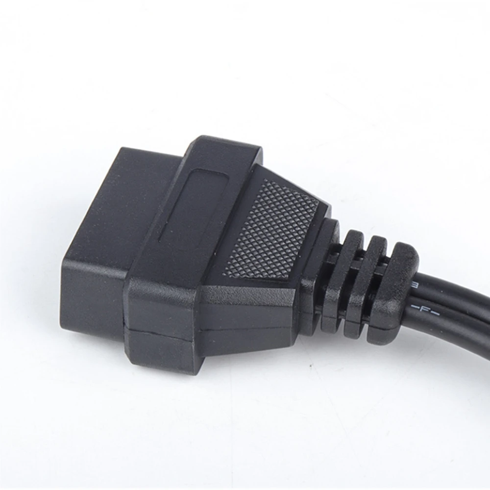 르노 12 핀 OBDII OBD 2 커넥터 어댑터, 진단 익스텐션 케이블, 르노 12 핀, 16 핀, 10 개/몫, 최고의 가격