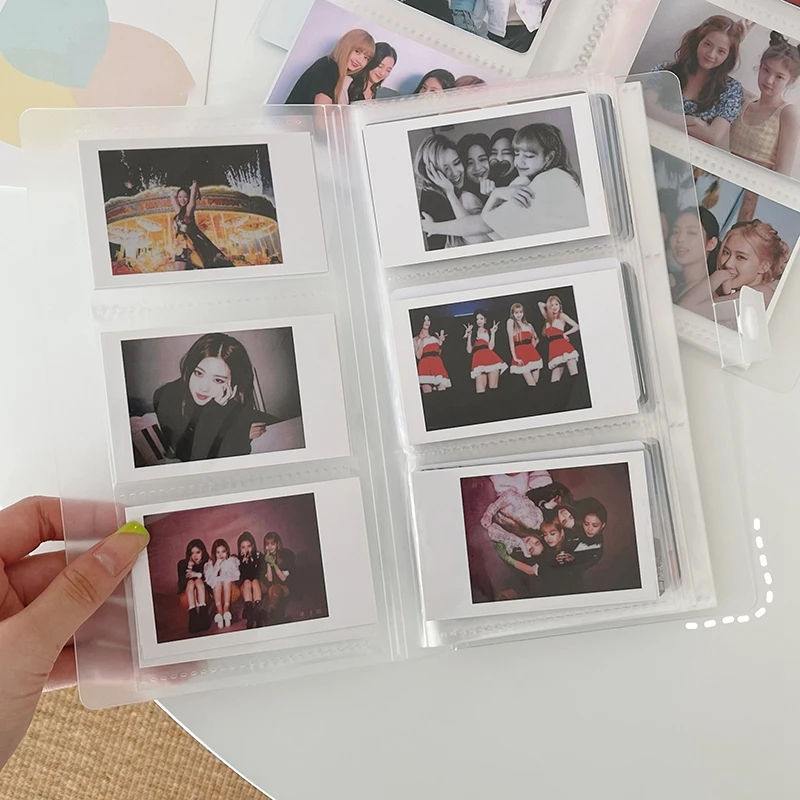 80 Pocket Mini Photo Album Transparent Polaroid Album Photo Card Holder  Mini Album Storage Collect Book Card Train Ticket Album - AliExpress