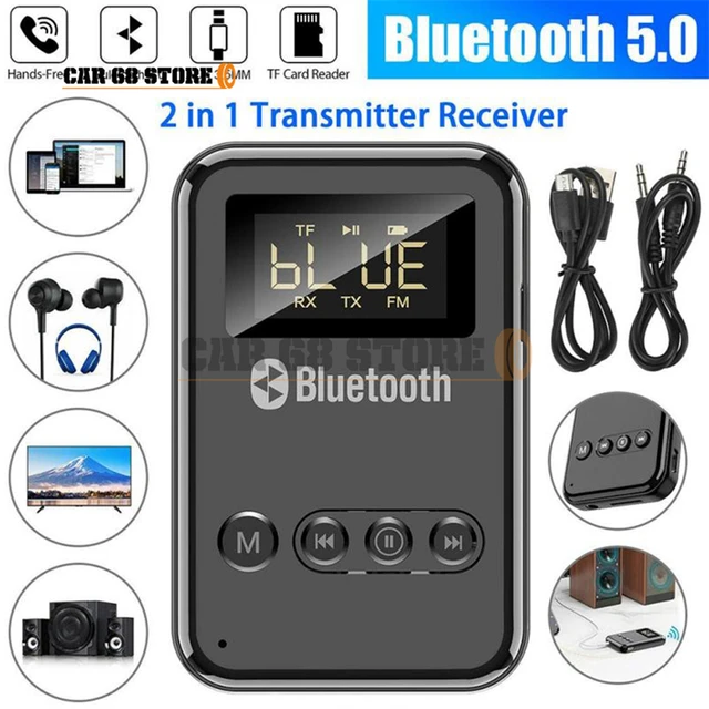 Adaptateur bluetooth 5 en 1 micro / MP3 / radio pour casque avec connecteur  jack