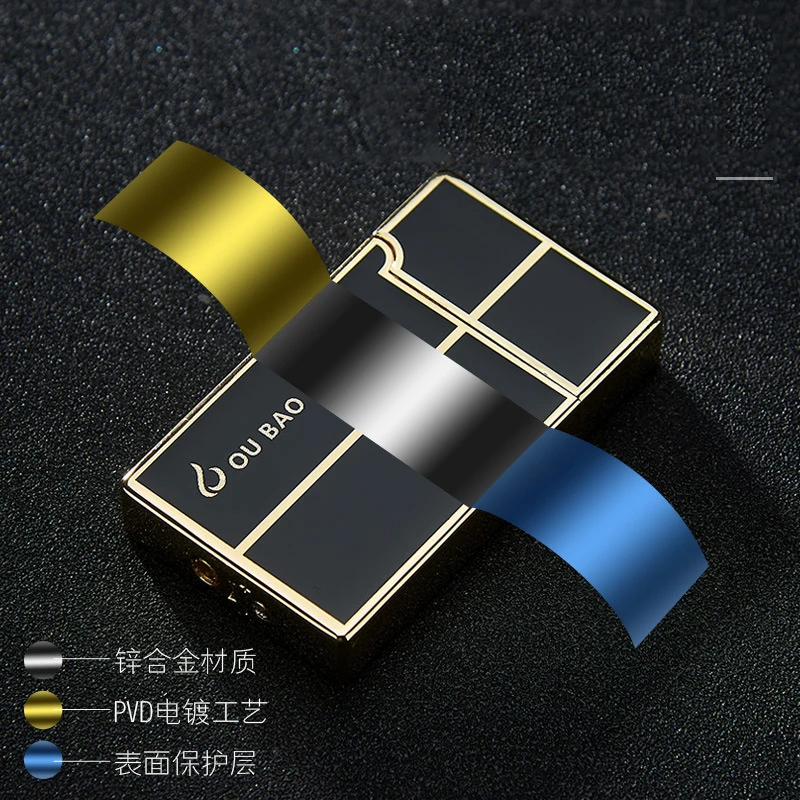 Inflatable Lighter B813 Metal Langsheng Steel Sound Direct Charge Windproof Blue Flame Electronic Lighter Gift bbq lighter,butane gas lighter,kerosene lighter,electric arc igniter