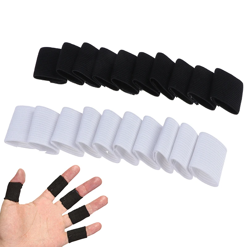 

10pcs Stretchy Sports Finger Sleeves Arthritis Support Finger Guard Outdoor Basketball Volleyball Finger Protection