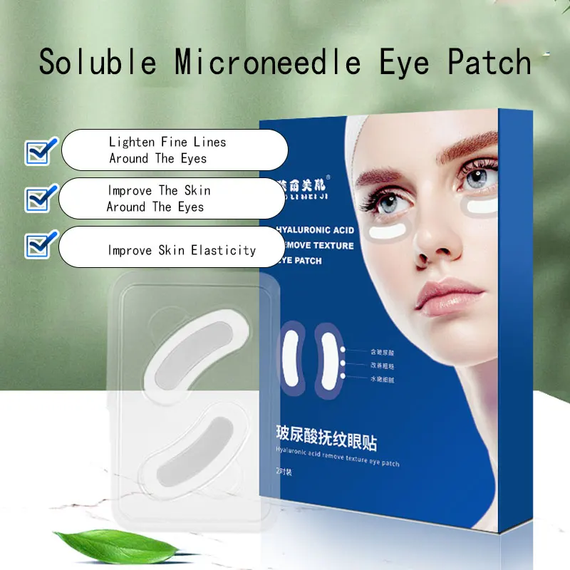 Tanio 2Pcs Micro-needle Under Eye Patch For Wrinkles Fine Lines