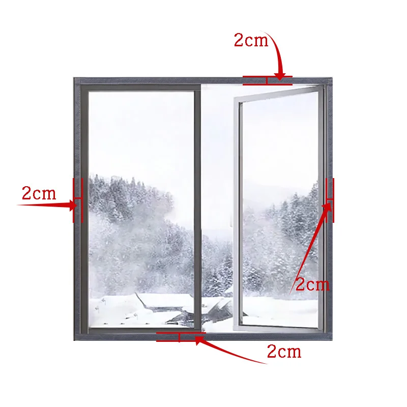 Customizable winter warm curtains, windproof sealed windows, household cold insulation, anti freezing window insulation film