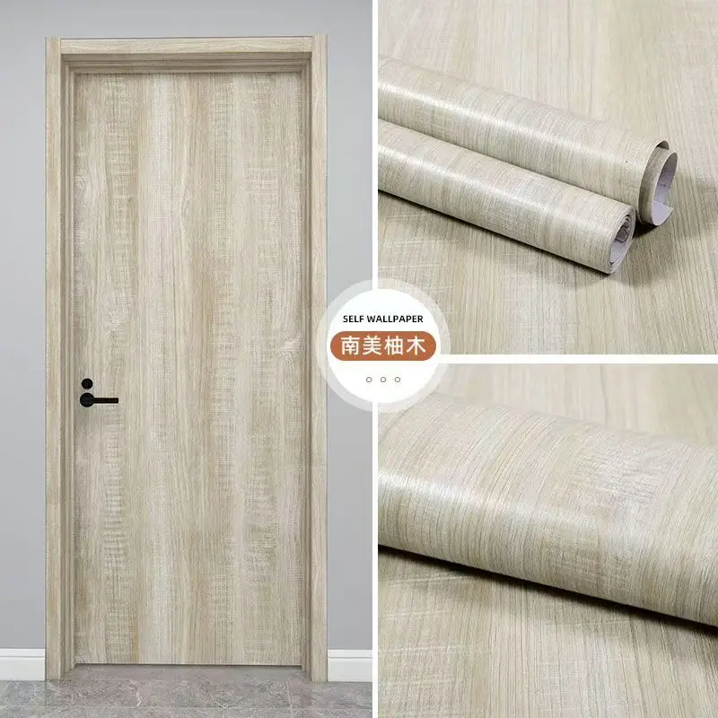 Waterproof Self-Adhesive Wood Vinyl Wallpaper for Modern Furniture and Decor