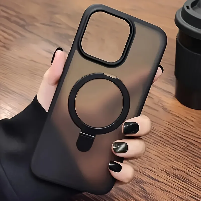 Luxury Magnetic Holder Armor Shockproof Wireless Charging Phone Case for thumbnail 10
