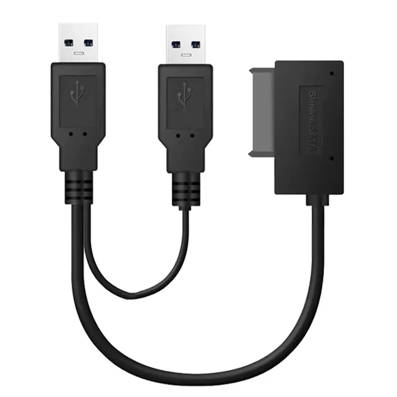 Slimline Slim Cabo Sata Fonte de Alimentação Externa para Notebook Cd-rom Dvd-rom Odd Usb 2.0 para Mais 13 Pinos 6p 7p 13 p - Imagem 3