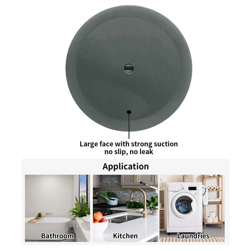 15cm Large Silicone Bathtub Stopper Leakage-proof Drain Cover Sink Hair Stopper Tub Flat Plug Bathroom Accessories