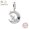 FC Jewelry Fit Original Charm Bracelet 925 Sterling Silver I Will Meet You At The Rainbow Bridge Bead For Making Women Berloque 5
