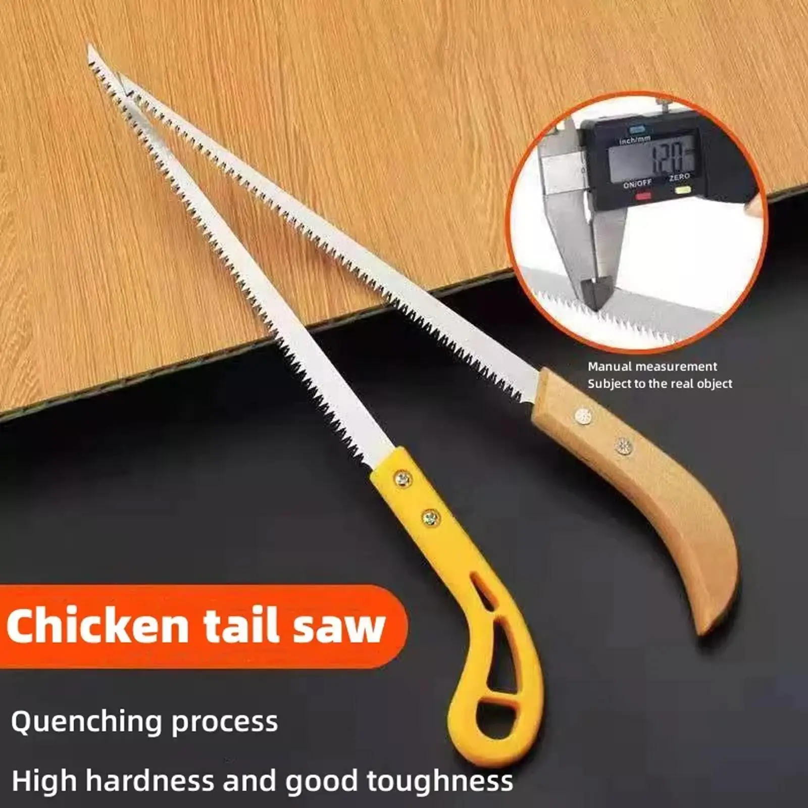 Outdoor Portable Hand Saw Ice Cutting Saw Mini Ice Cube Cutting Tool With Wooden Handle Household Garden Multi-Function