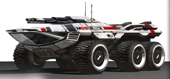 Mass effect M35 MAKO Chariot 3D Paper Model DIY 3d paper model