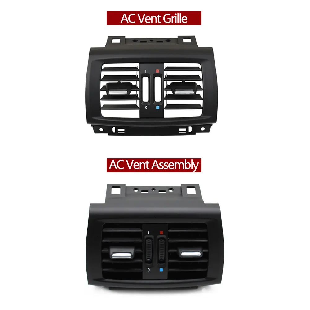 Car Rear Air Ventilation Ac Vent Outlet Grille Panel Cover Assembly Replacement For BMW X3 X4 F25 F26 2010- 64229200888