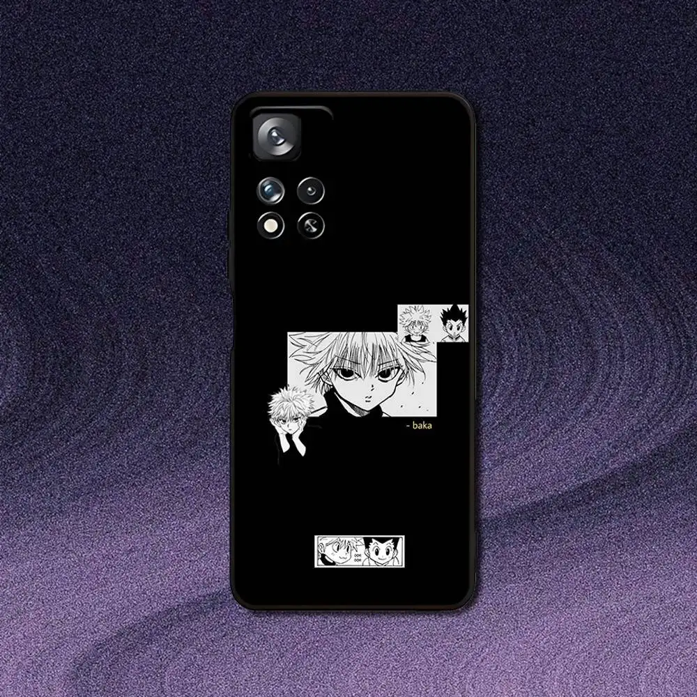Sleek Black Killua Phone Case from Hunter X Hunter Collection