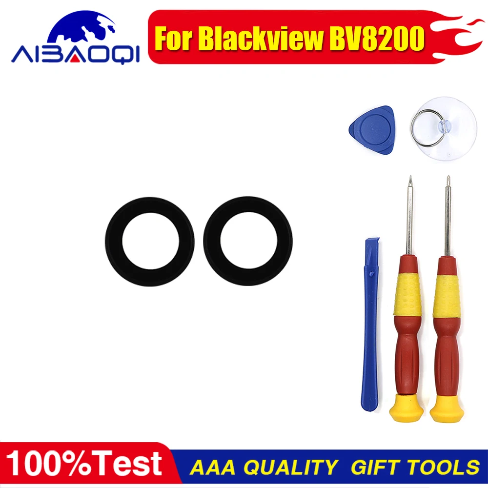 100% 새 블랙뷰 BV9800 Pro BV7300 BV8200 컬러 8 샤크 9 웨이브 8C 카메라 렌즈 수리 액세서리 부품 무료 도구
