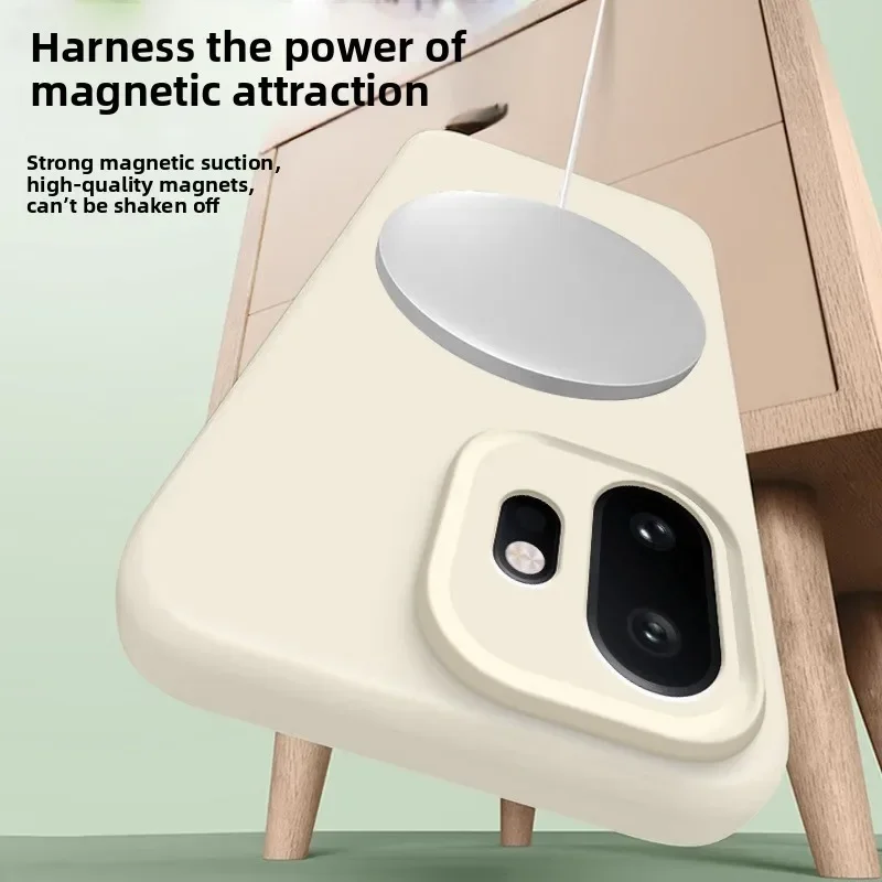 Liquid Silicone Skin-Friendly Shockproof Case with Wireless Charging Compatibility