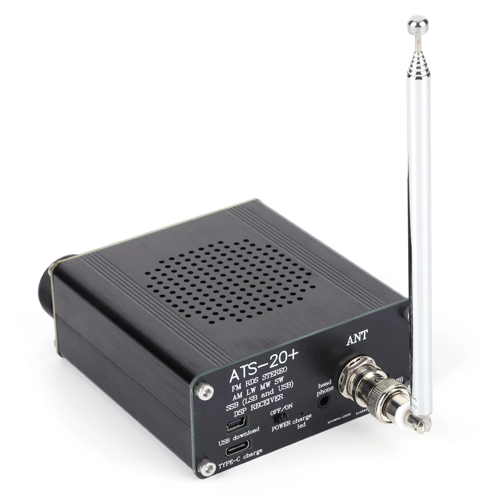 ATS-20+Si4732 All Band Radio Receiver Built-in Battery Portable Handheld Radio Recorder FM AM MW&SW SSB LSB & USB with Antenna