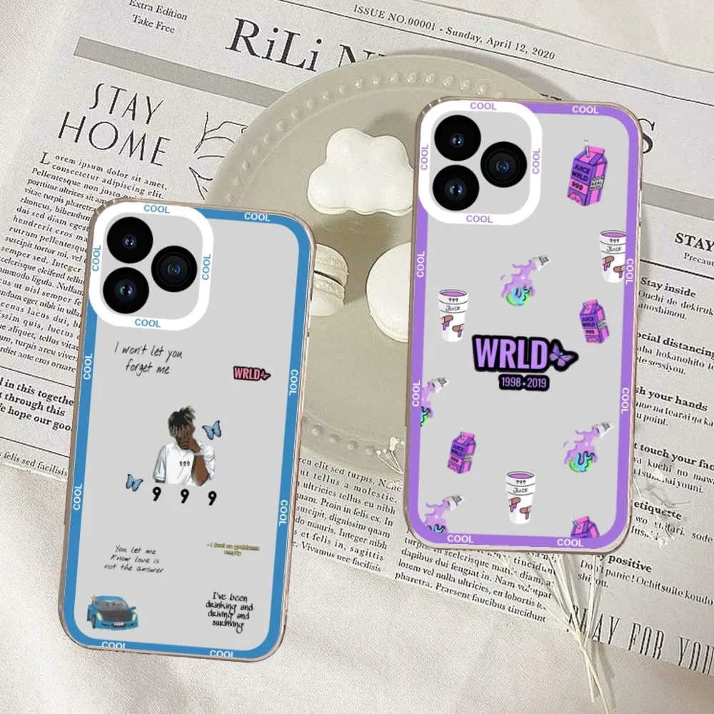 Custodia Per Telefono Rapper Juice Wrld Per Samsung S20 S21 S22 S23 Ultra Plus Lite Guscio Trasparente