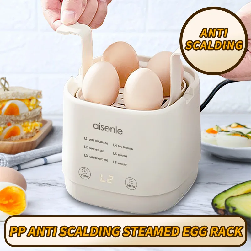 6 Eggs Boiler Steamer Multi Function Rapid Electric Egg Cooker Auto-Off Generic Omelette Cooking Tools Kitchen Utensil Breakfast 2